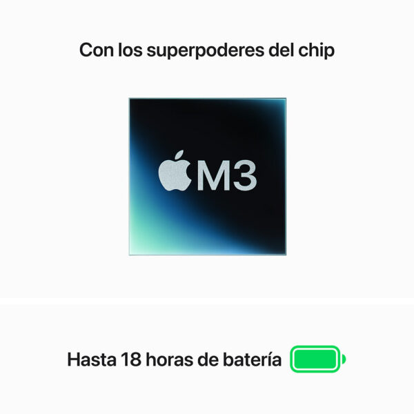 MacBook Air 13" Chip M3 8GB 256GB Plata