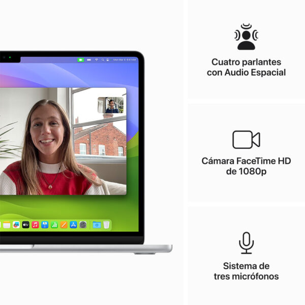 MacBook Air 13" Chip M3 8GB 256GB Plata