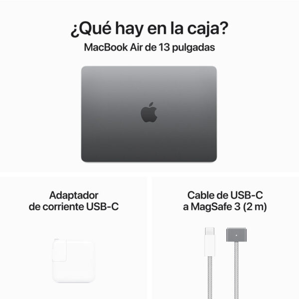 MacBook Air 13" Chip M3 8GB 512GB Gris espacial