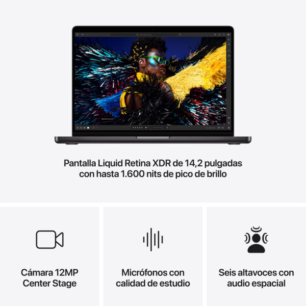 MacBook Pro 16" Chip M4 Pro 48GB 1TB Negro espacial