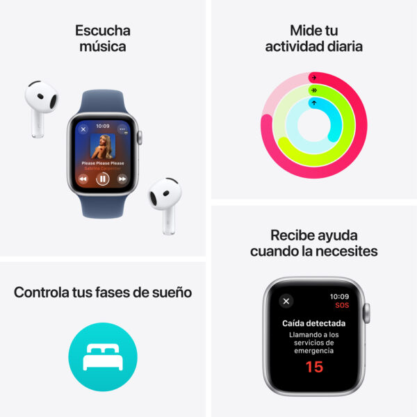 Apple Watch SE 40mm Medianoche (S/M)