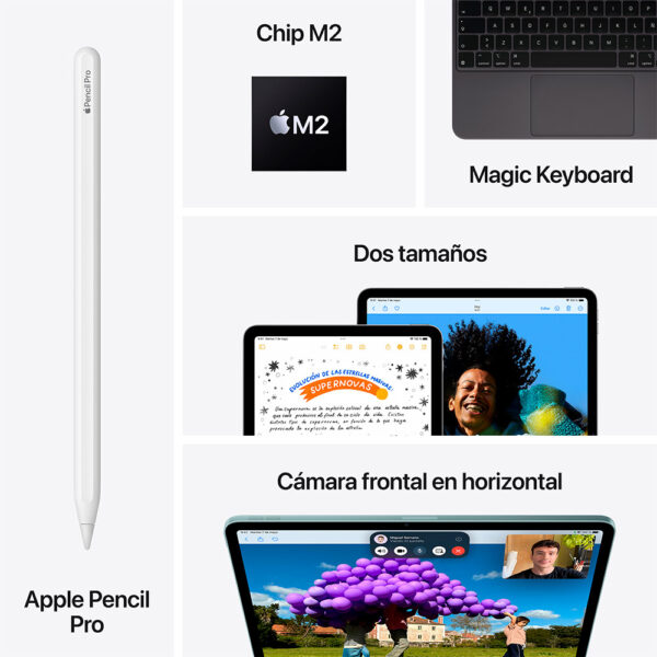 ipad-air-de-11-pulgadas-chip-m2-wifi-gris-espacial iPad Air 11" Chip M2 512GB Gris espacial