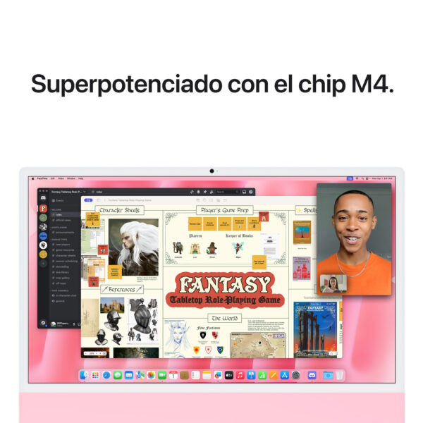 iMac 24" Chip M4 16GB 256GB GPU 8 N Rosa